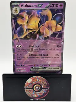 Alakazam EX SVP 050 Full Art Holo Promo Ultra Rare Pokemon TCG - Image 1