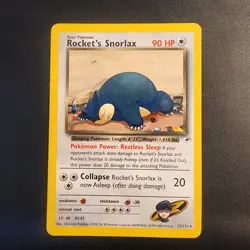 Pokemon Rocket's Snorlax Gym Heroes 33/132 Rare Nintendo 2000 90 HP English(034) - Image 1