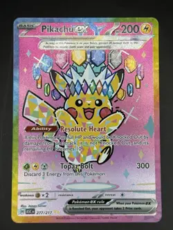 Pikachu EX SIR Pokemon 277/217 Ascended Heroes English NM - Image 1