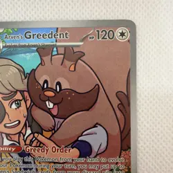 Pokemon TCG Destined Rivals Arven’s Greedent #205/182 Illustration Rare NM - Image 5