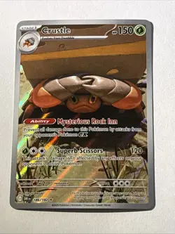 Crustle 186/182 Sv10: Destined Rivals Holo Pokemon TCG NM - Image 1