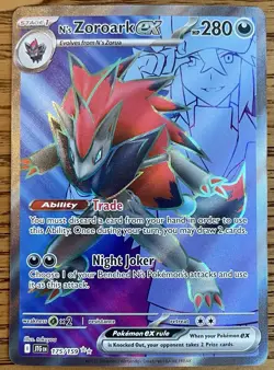 N's Zoroark ex 175/159 Ultra Rare Holo Journey Together Pokemon - Image 1