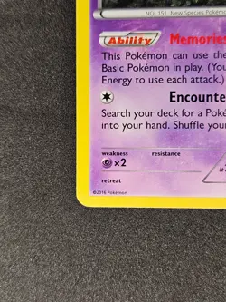 Mew HOLO 29/124 XY Fates Collide Pokemon Mitsuhiro Arita LP+ - Image 5