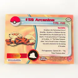 [LP] Topps Chrome 1999 Arcanine #59 Pokemon TV Animation Edition Series 1 - Image 2
