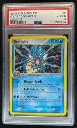2005 Pokemon EX Deoxys Gyarados Holo #8/107 PSA 4 - Image 1
