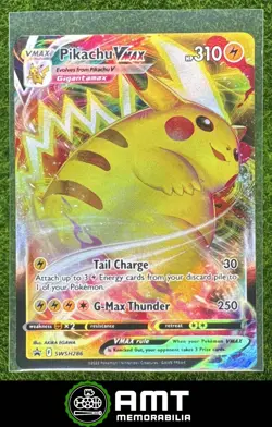 Pikachu VMAX 2019-2023 Pokemon Sword & Shield Black Star Promos #SWSH286 - Image 1