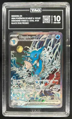 2023-25 Pokemon SV Black Star Promos - SVP EN Kingdra ex #131 TAG 10 - Image 1