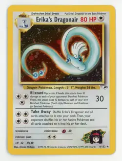 Erika's Dragonair Holo - Pokemon 2000 Gym Hero's #4 MINT - Image 1
