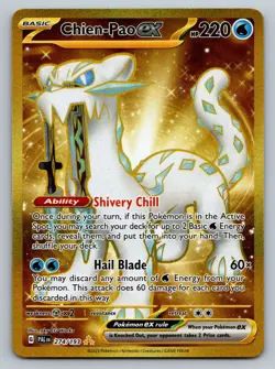 Pokemon TCG Chien-Pao ex - Holo SV02: Paldea Evolved 274/193 NM - Image 1