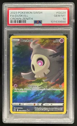 2023 Pokemon SWSH Crown Zenith Duskull Galarian Gallery #GG28/GG70 PSA 10 - Image 1