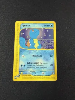 Pokemon Squirtle 132/165 Expedition Base Set Regular LP - Image 1