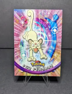 Pokemon Persian #53 Topps 1999 Black Logo TV Animation Edition - Image 1
