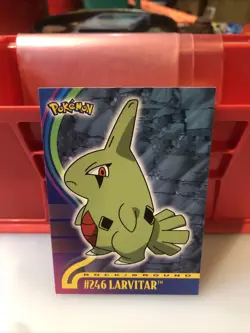 Larvitar Topps Pokemon TV Animation Edition Johto Series 1 #246 2001 - Image 1