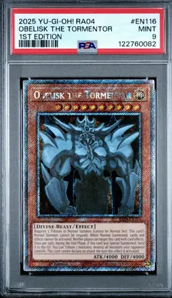 PSA 9 Obelisk The Tormentor | 1st Ed Quarter Century Stampede | Platinum Rare - Image 1