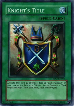 Yugioh Knight's Title ROD-EN002 Parallel Rare Unlimited Edition VLP - Image 1