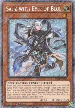 1996 QUARTER CENTURY SECRET RARE SAGE WITH EYES OF BLUE HOLO #RA04-EN266 - Image 1