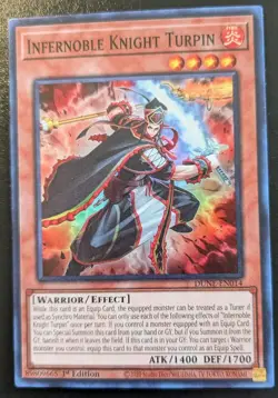 Infernoble Knight Turpin DUNE-EN014 1st Ed. Super Rare Duelist Nexus Yu-Gi-Oh! - Image 1