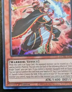 Infernoble Knight Turpin DUNE-EN014 1st Ed. Super Rare Duelist Nexus Yu-Gi-Oh! - Image 4