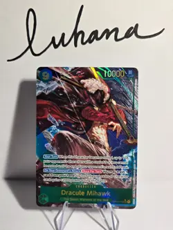 Dracule Mihawk OP14-119 Alternate Art SEC One Piece The Azure Sea's Seven NM - Image 1