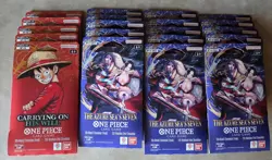 ONE PIECE FACTORY SEALED OP-13 AND OP-14- EB-04 BLISTER PACK LOT!! 20 BLISTERS - Image 1
