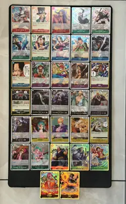 One Piece TCG English 32 R and SR card lot - Image 1