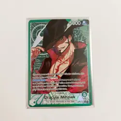 One Piece Dracule Mihawk Leader Holo Seven Warloards Alt Art OP14-020 CCG NM - Image 1