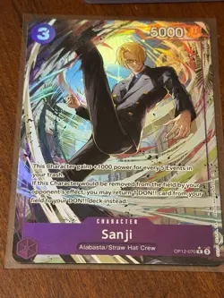 Sanji OP12 Alt Art Rare OP13 Alt Art Rare ST29 Alt Art SR One Piece Lot English - Image 2
