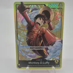 Bandai One Piece Monkey.D.Luffy Leader ST29-001 Egghead Foil 5000 Power - Image 1