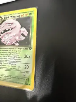 Pokemon Dark Weezing Holo Rare Card 14/82 Team Rocket NM - Image 3