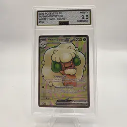 Pokemon White Flare Whimsicott EX Full Art TCG Card 157/086 AGS 9.5 MINT+ - Image 1