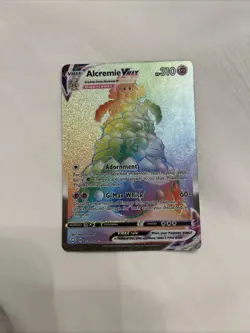 Alcremie VMAX 073/072 Shining Fates Rainbow Secret Rare Pokemon Card - Image 1