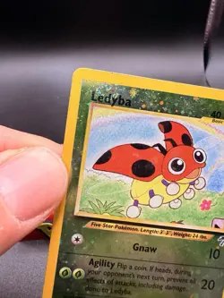Ledyba 07/18 Southern Islands Reverse Holo - Mp- 2 Swirls 🌀 Pokemon Card -c - Image 3