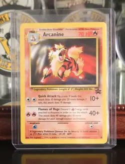 Pokemon TCG Arcanine #6 Black Star Promo Card WOTC - Image 1