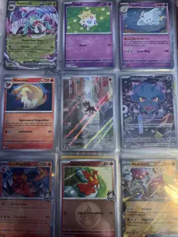 Pokemon TCG Binder Collection Sheets Of Mixed Card Lot - Image 2