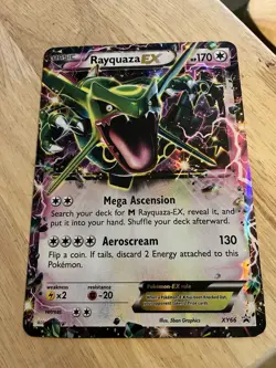 Pokemon Rayquaza EX Jumbo Black Star Promo Card Holo - Image 1