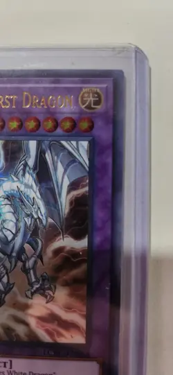 Yu-Gi-Oh! Blue-Eyes Twin Burst Dragon Card Holo 1st Edition GOLD TEXT LCKC-EN058 - Image 3