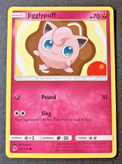 Jigglypuff 133/214 - 2018 Pokemon Lost Thunder Common Card - CLEAN NM - Image 1