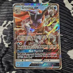 2019 Pokemon Greninja GX Detective Pikachu Jumbo Black Star Promo Card SM197 - Image 1