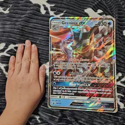 2019 Pokemon Greninja GX Detective Pikachu Jumbo Black Star Promo Card SM197 - Image 2