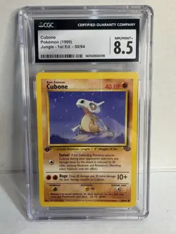 Cubone 1st Edition Jungle 50/64 CGC 8.5 NM/Mint+ WOTC 1999 Pokemon Card - Image 1