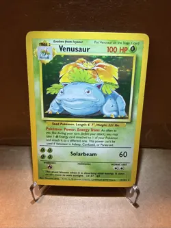 Pokemon Venusaur Base Set Holo Rare 15/102 English 1999 Wizards Card - Image 1