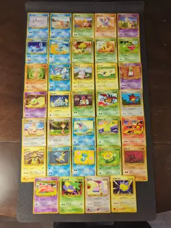 Japanese Neo Genesis Pokemon Card Lot Set Vintage Collection 34 Cards Pikachu - Image 1