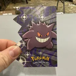 Gengar EV06 of 12 Topps Die Cut Blue Logo Pokemon Card - Image 1