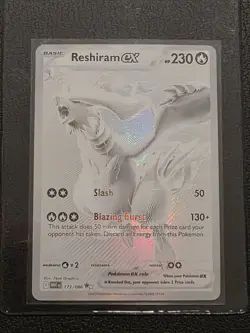 Reshiram ex #173/086 Pokemon Card TCG White Flare English BWR - Image 1