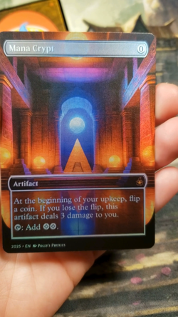Mana Crypt FOIL Proxy Playtest Card with Custom Fantasy Art - Image 2
