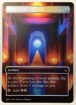 Mana Crypt FOIL Proxy Playtest Card with Custom Fantasy Art - Image 3