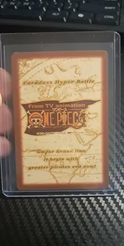 BANDAI One Piece Hyper Battle C122 LUFFY SHANKS SCARCE EARLY CARD - Image 2