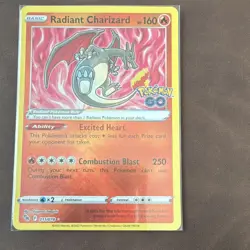 Pokemon TCG Radiant Charizard Holo Rare 011/078 Pokemon GO Single Card - Image 1