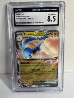 Altaria ex 140/182 CGC 8.5 NM/Mint+ Paradox Rift Ultra Rare Pokemon Card - Image 1
