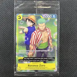 Roronoa Zoro OP10-113 Sealed One Piece Promo Learn Together Deck Set Sail Event - Image 1
